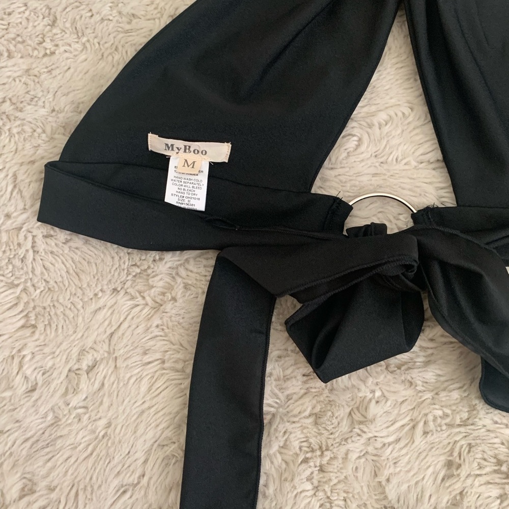 My boo wrap around halter crop top - Picture 5 of 5